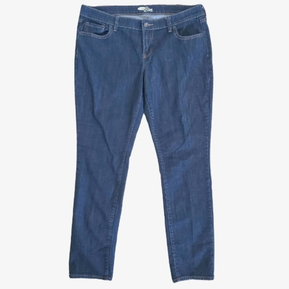 Old Navy Women's Dark Blue Slim Pants The Diva - Picture 1 of 3